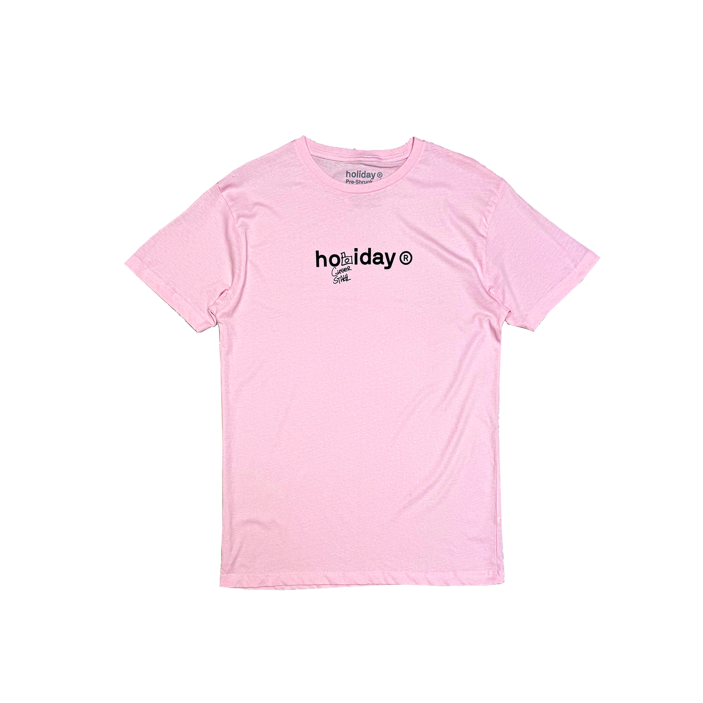 GUNNER STAHL X HOLIDAY LOGO TEE (PINK)