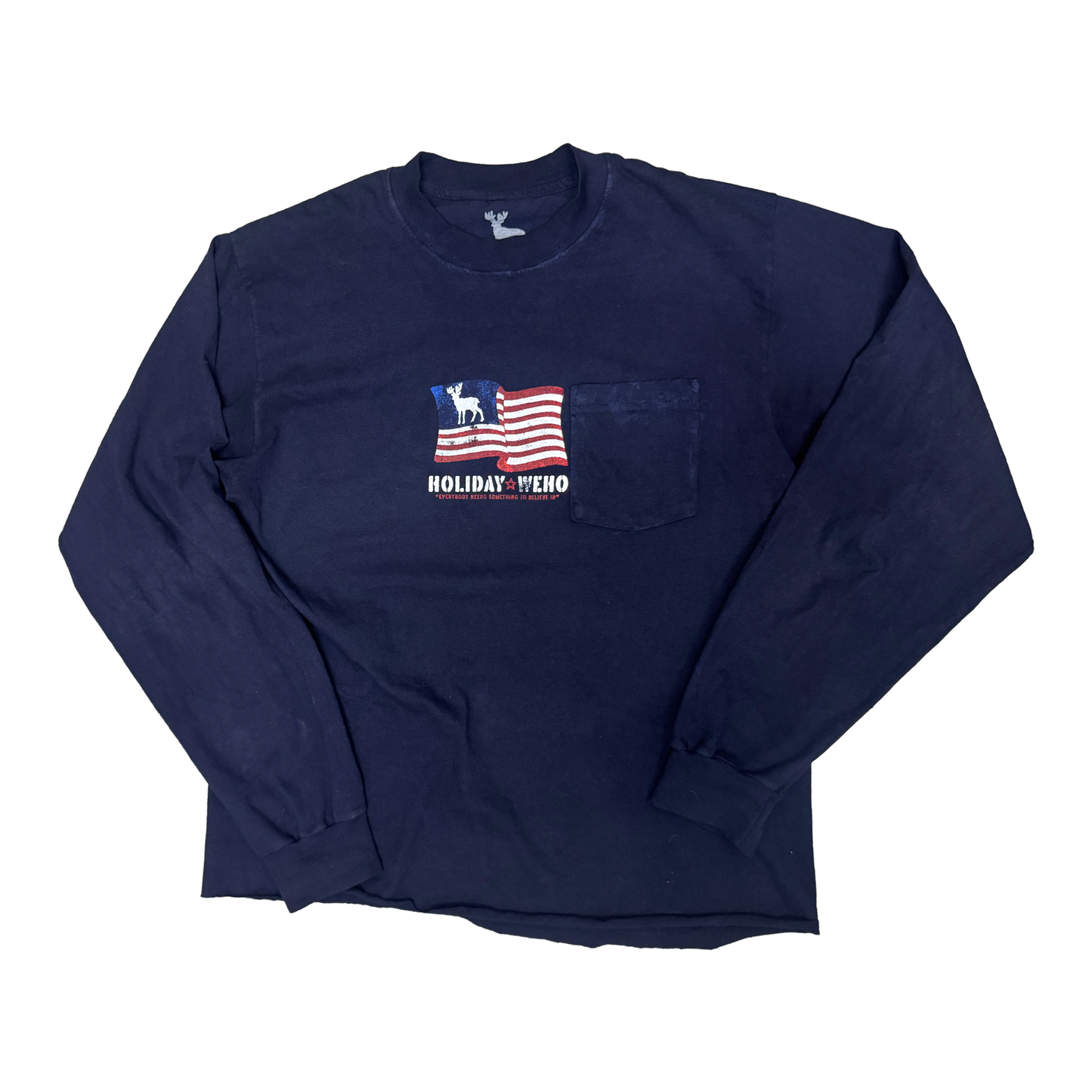 WEHO FLAG LONGSLEEVE (NAVY)