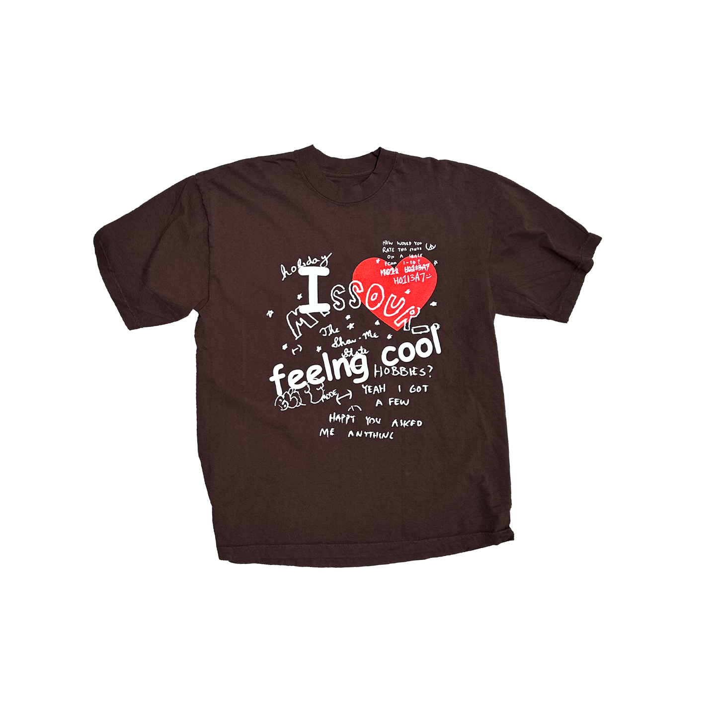 FEELING TEE (BROWN)