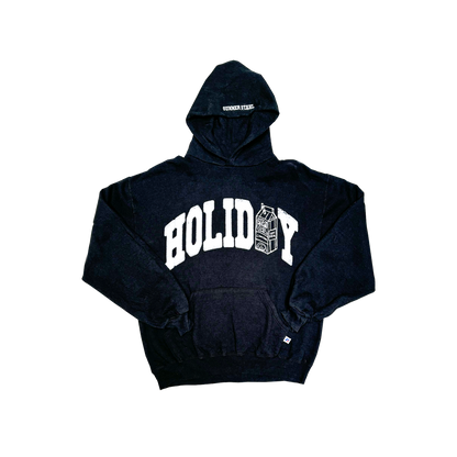 *LIMITED* LYRICAL + GUNNER VINTAGE HOODIE (BLACK)