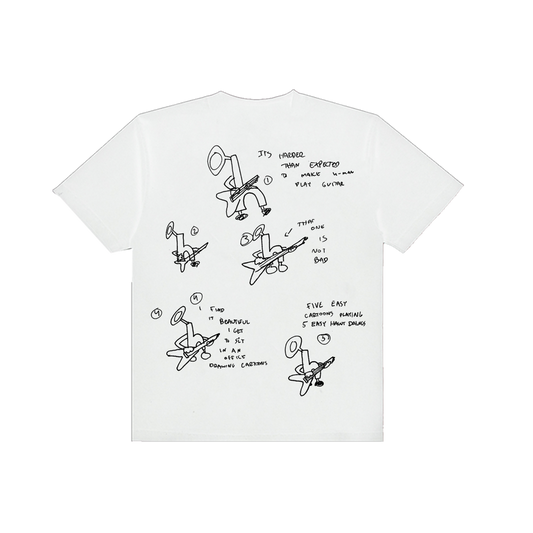 WHITE DRAWING TEE