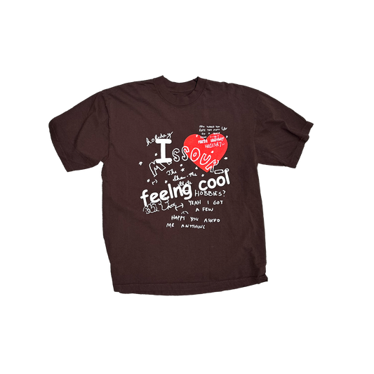 FEELING TEE (BROWN)