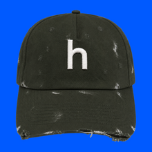 DISTRESSED H HAT (GREEN) (HLDY 401)
