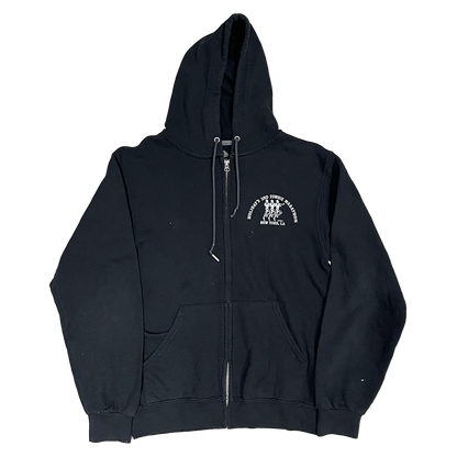 *LIMITED* VINTAGE ZIP UP HOODIE (BLACK)