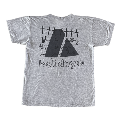 *LIMITED* NOT IN NAVY TEE (PRINTED ON VINTAGE) (GREY)