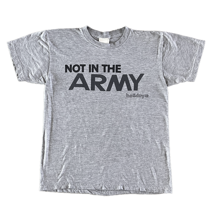 *LIMITED* NOT IN NAVY TEE (PRINTED ON VINTAGE) (GREY)