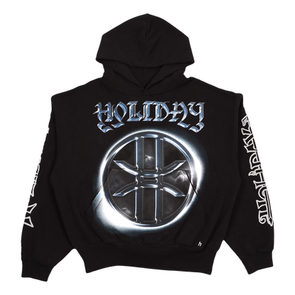 EMBLEM HOODIE (BLACK)