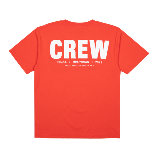 CREW TEE (FIERY RED)