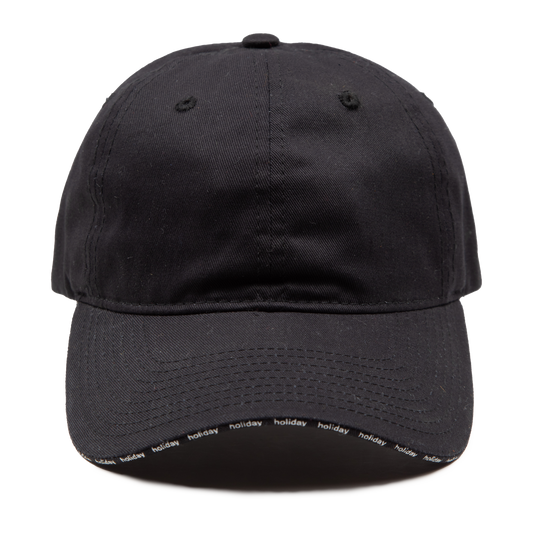 HOLIDAY LOGO BRIM HAT (BLACK)